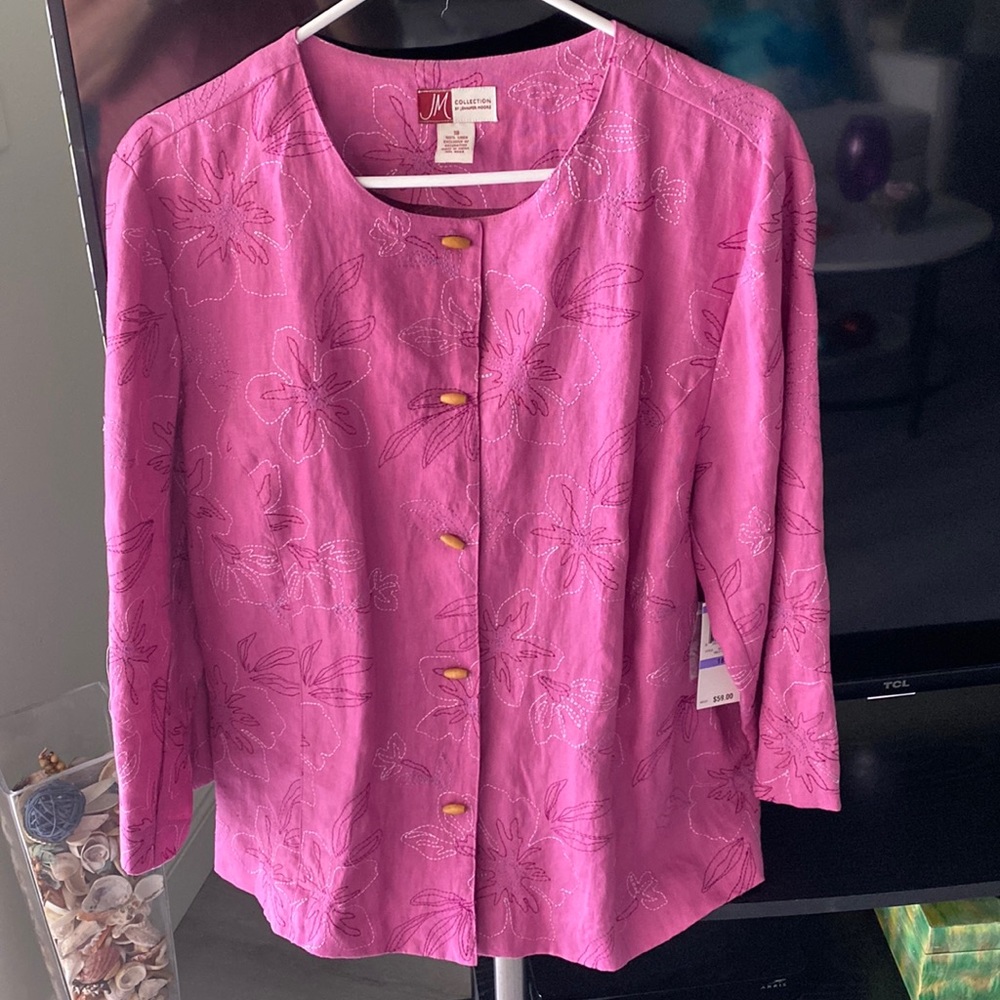 Wild Orchid Jacket with Floral Design